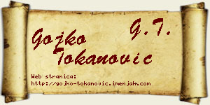 Gojko Tokanović vizit kartica